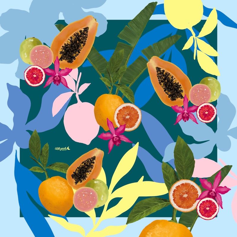 Pañoleta Frutas Tropicales