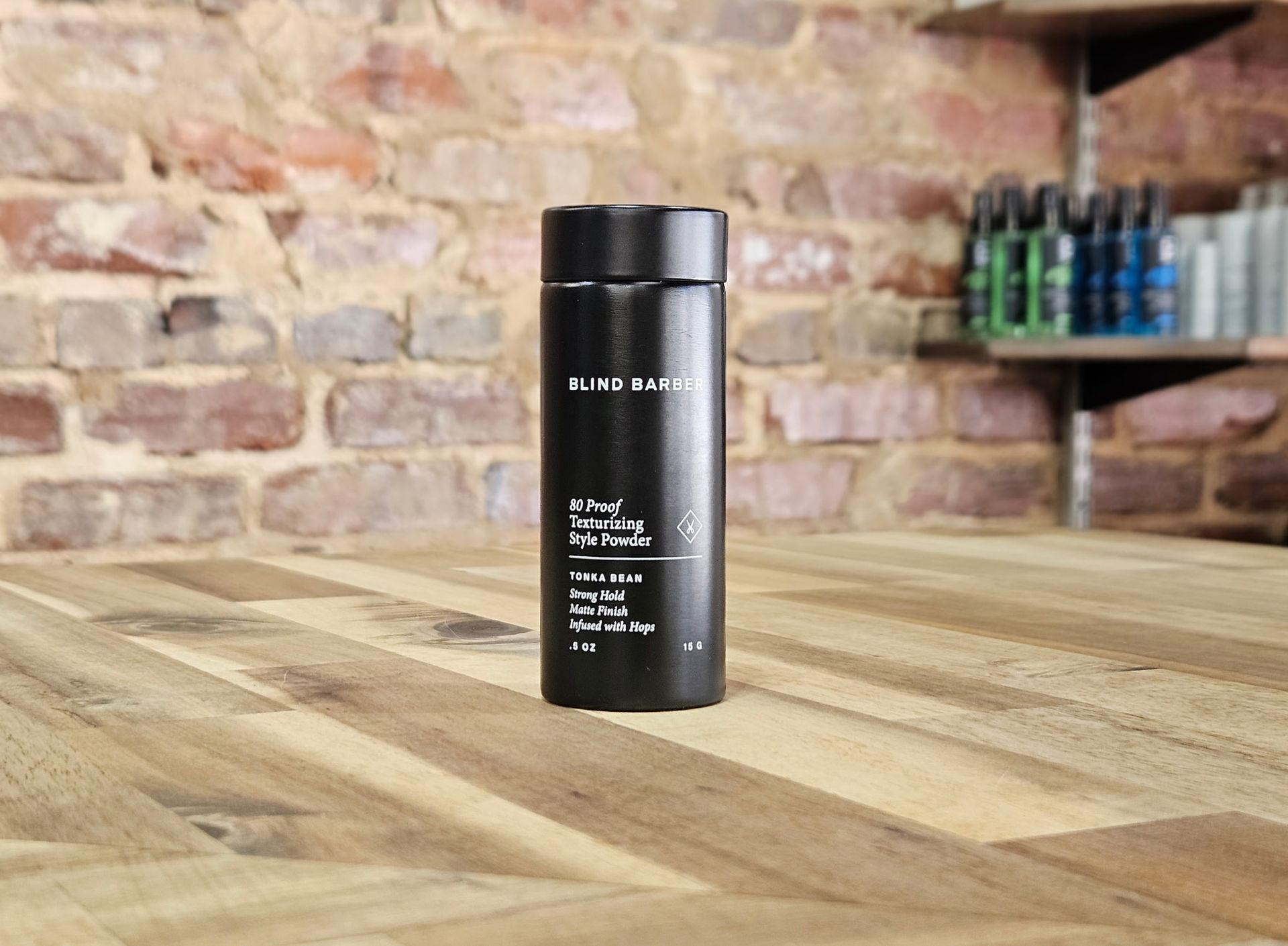 Two round hair pomade tins: orange 