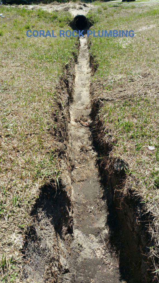 Trench Drain Water Jetting,  Plumber Palm Bay Melbourne FL
