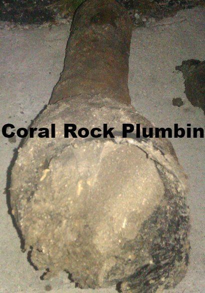 Orangeburg sewer drain pipe connected to cast iron drain pipe, Palm Bay Plumber, Melbourne Plumber, Cocoa Beach Plumber, Vero Beach Plumber, Sebastian Plumber, kissimmee plumber, orlando plumber