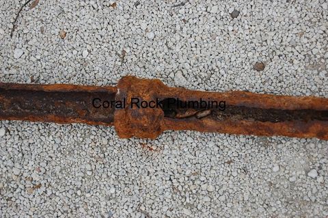 Cast Iron Pipe Broken clogged drain pipe palm bay plumber orlando plumber