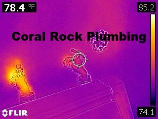 Coral Rock Plumbing Thermal Image Camera for Leak detection Underground water leak