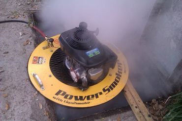 smoke testing machine sewer drain line