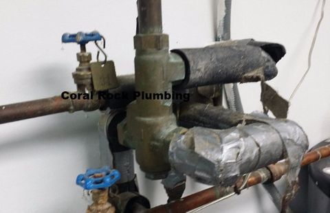 Copper Piping Mixing valve hot cold copper pipe
