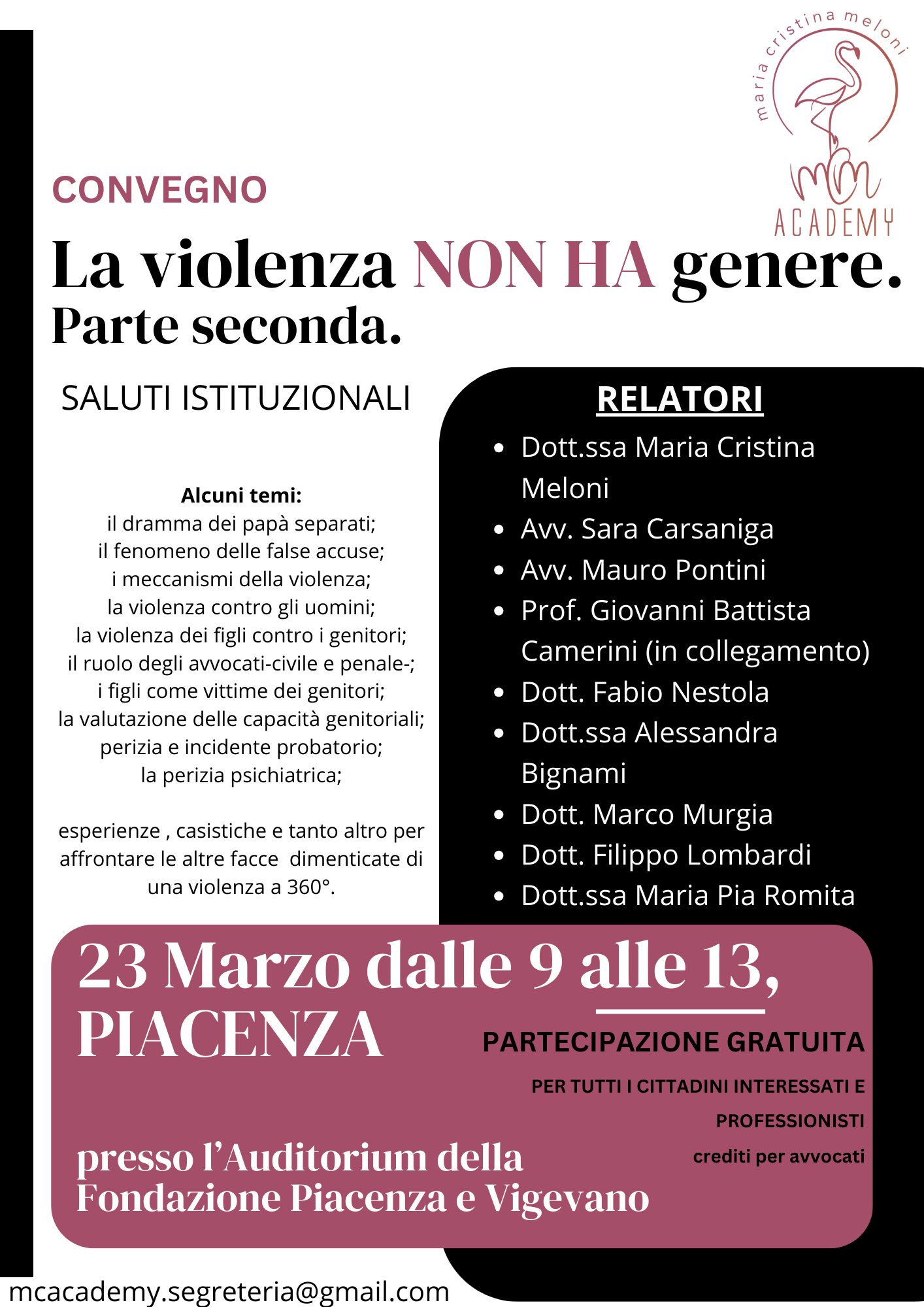 Flyer for a conference titled 