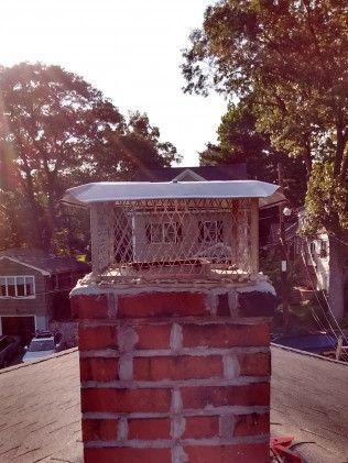 Cover for brick chimney