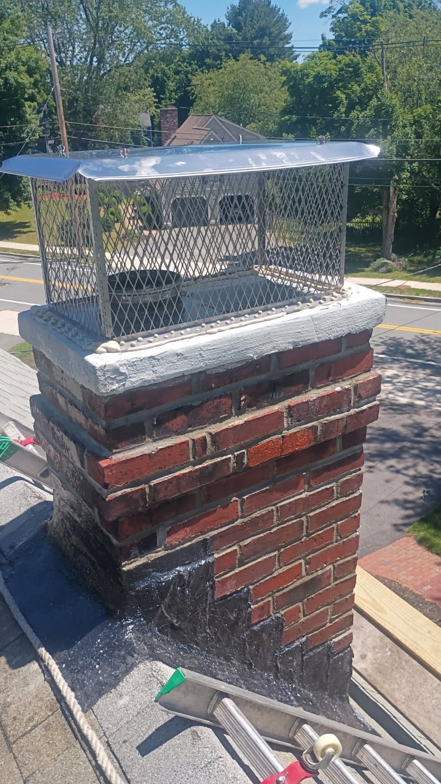 Cover for brick chimney