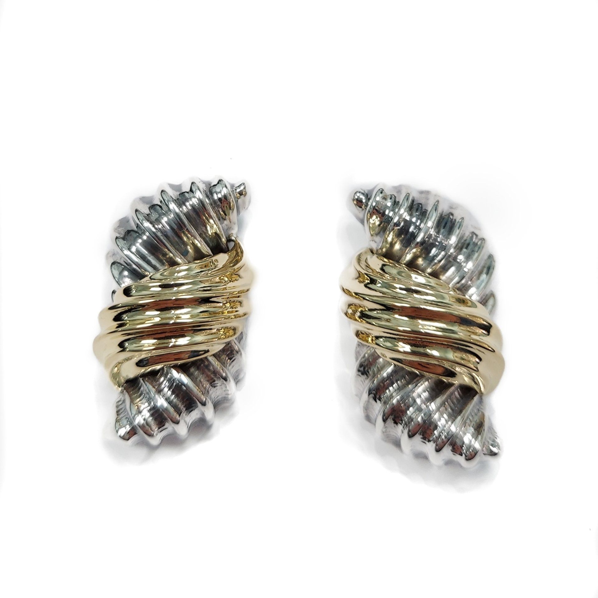 Gold and Silver Earrings