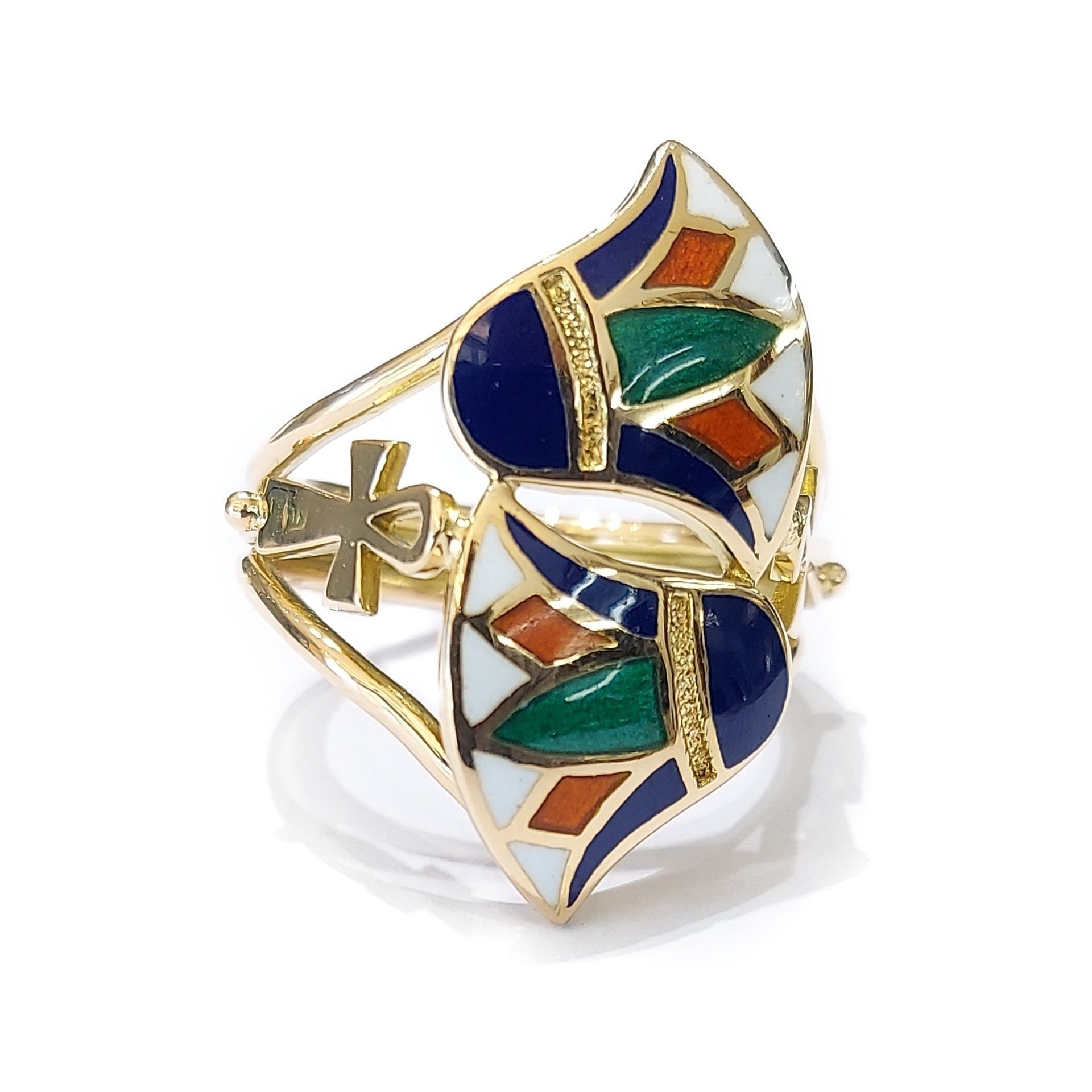 Enamel and Gold Ring