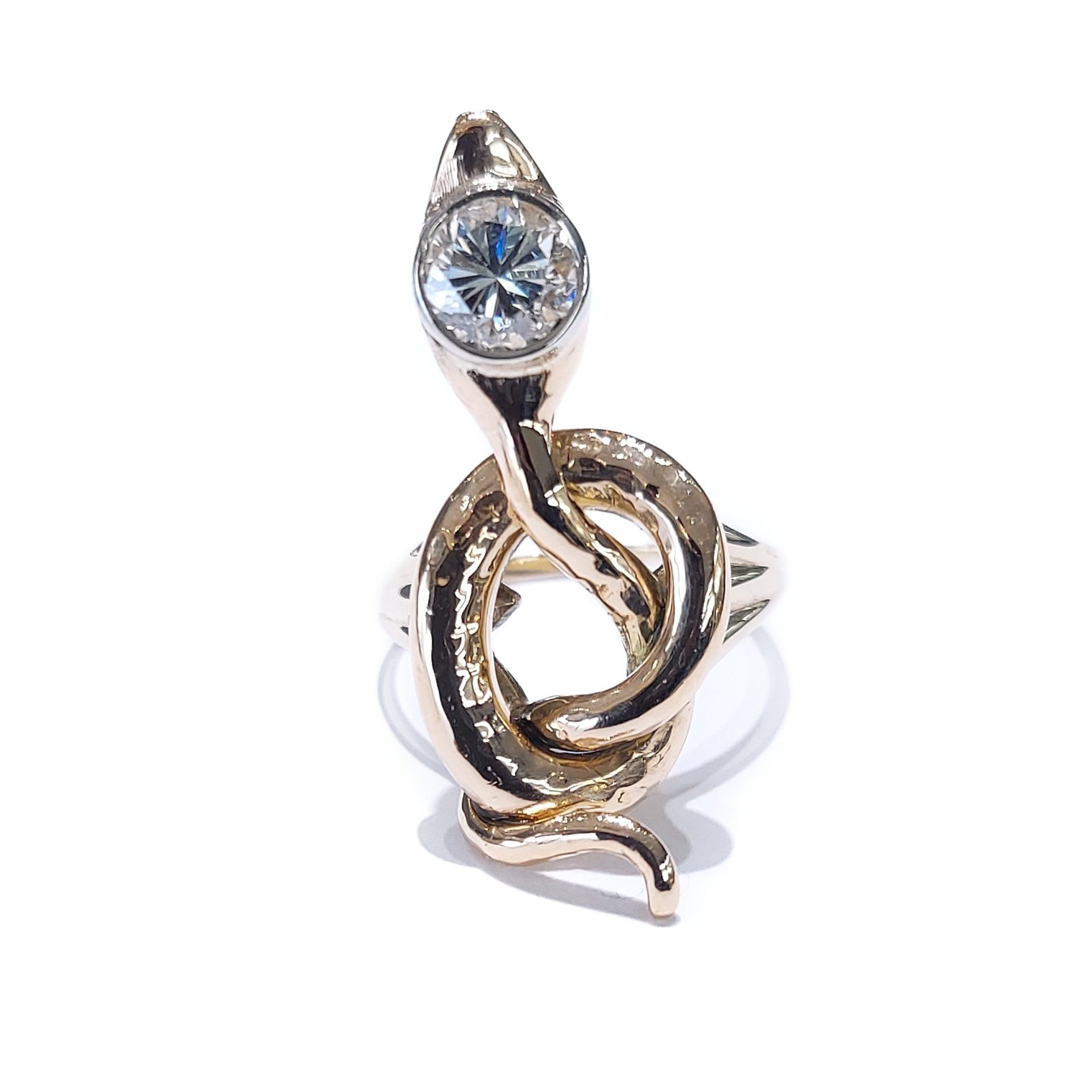 Vintage Diamond Snake Ring