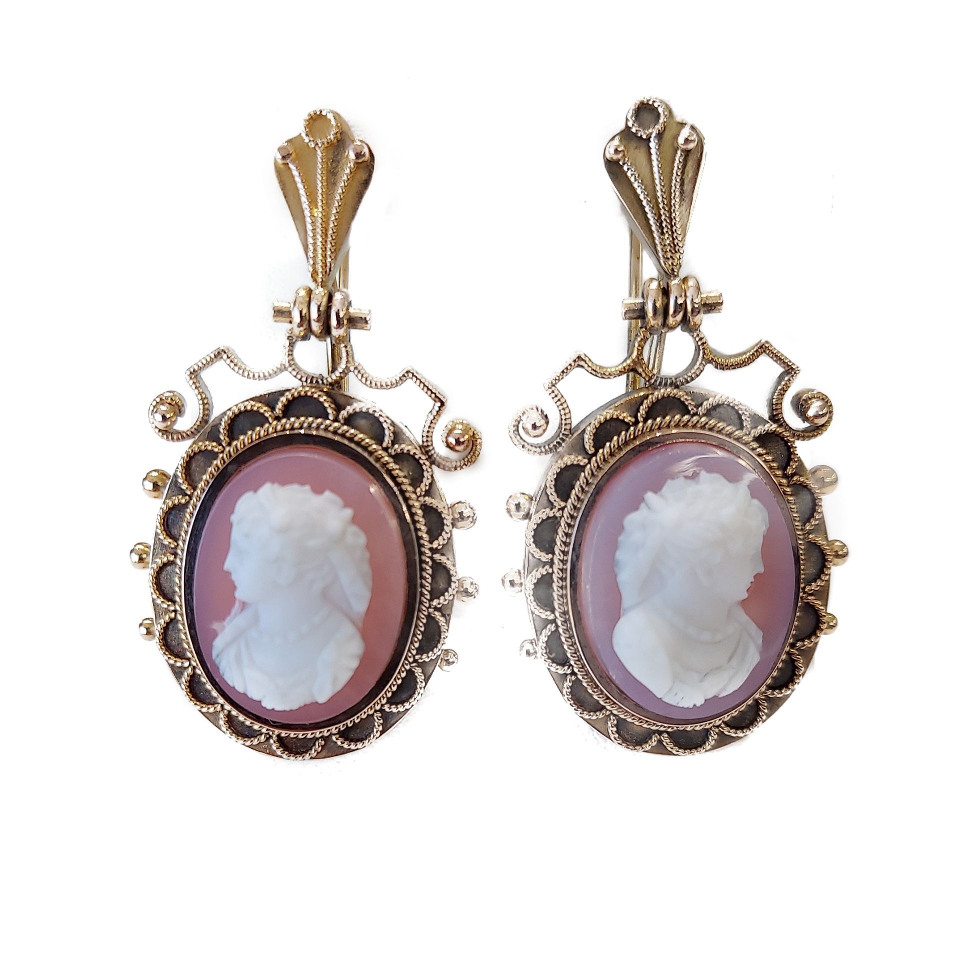 Antique Cameo Earrings