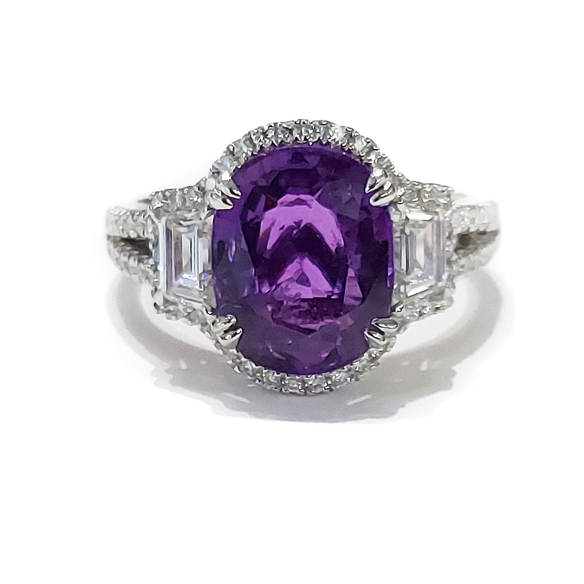 Purple Sapphire Ring