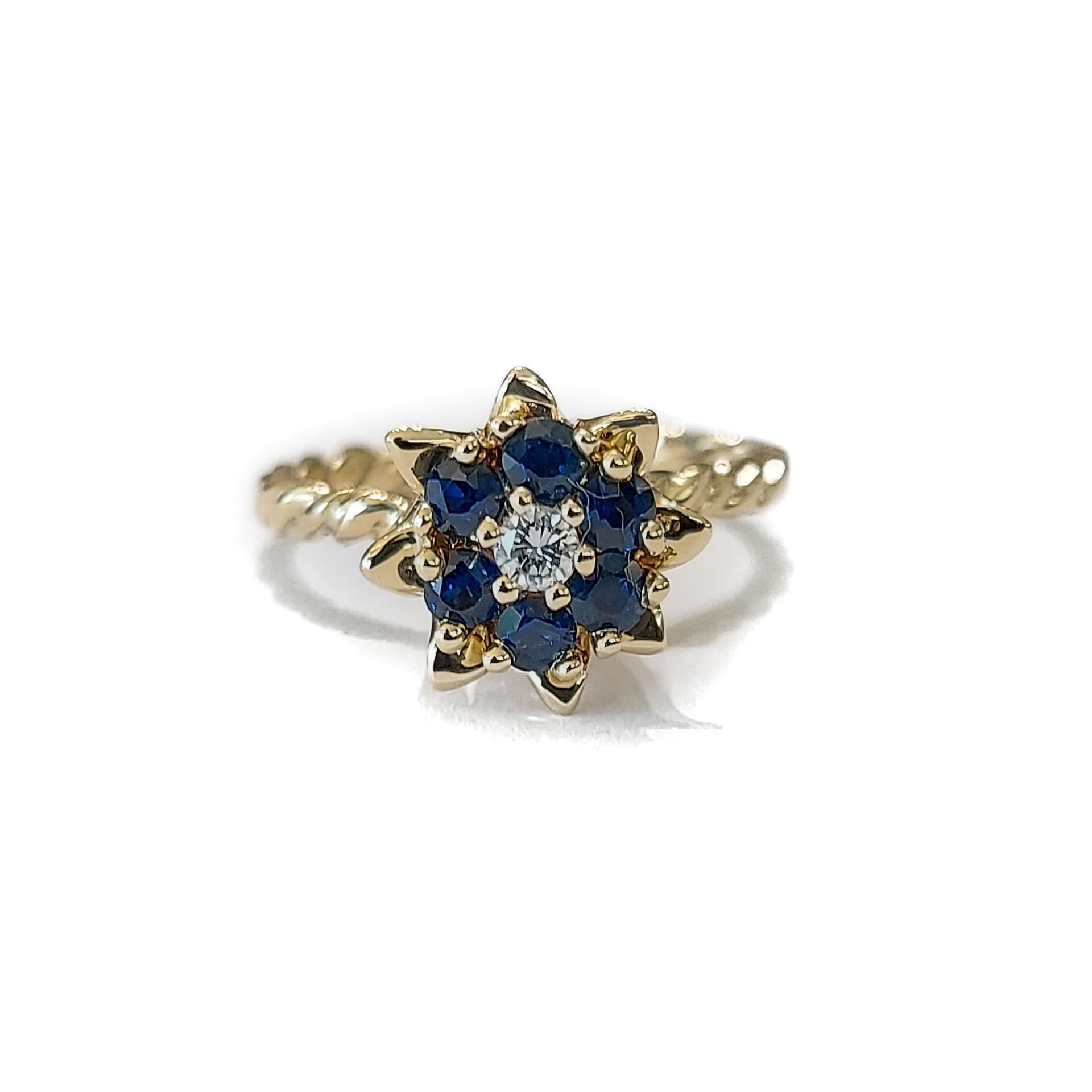 Sapphire Tulip Ring
