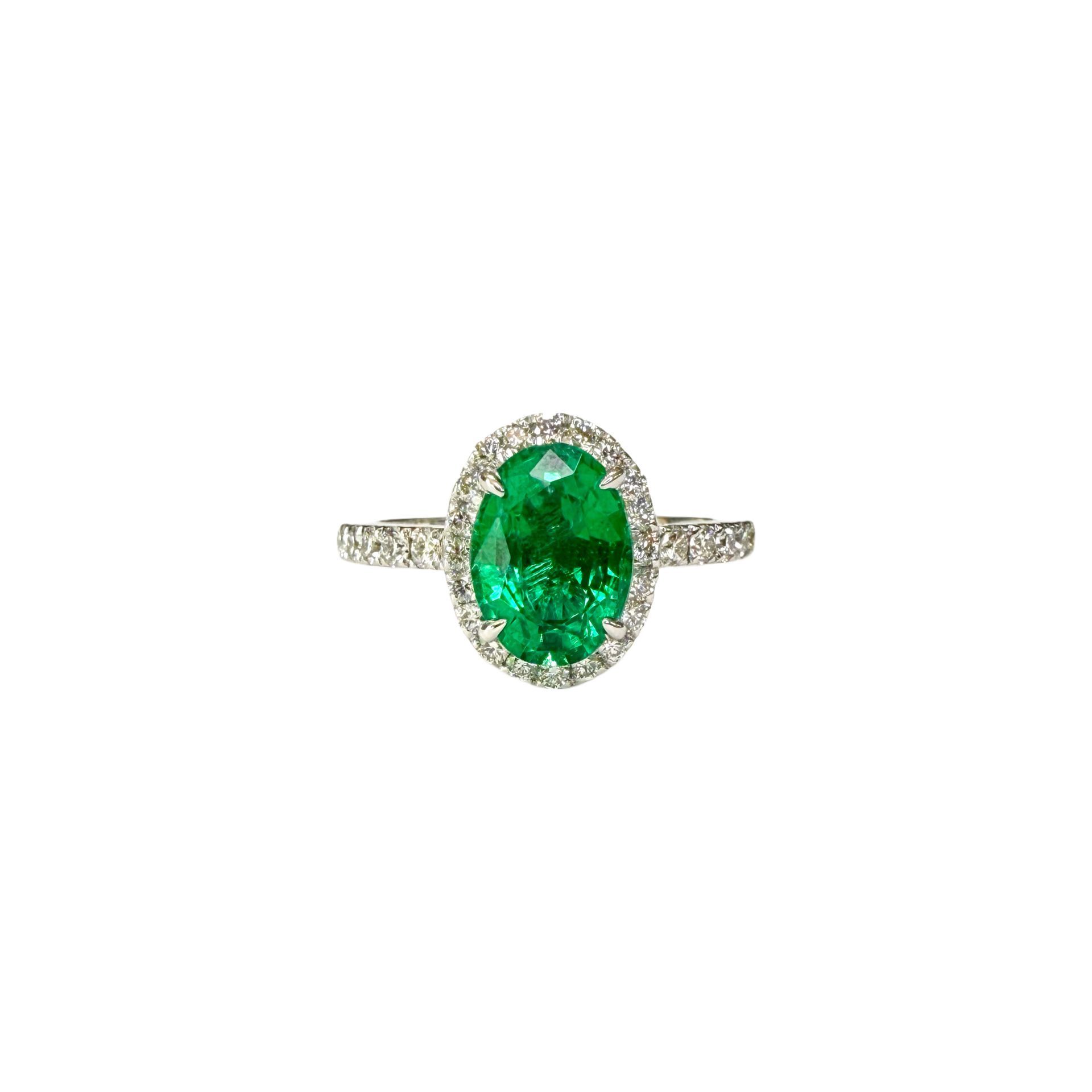 Emerald and Diamond Ring