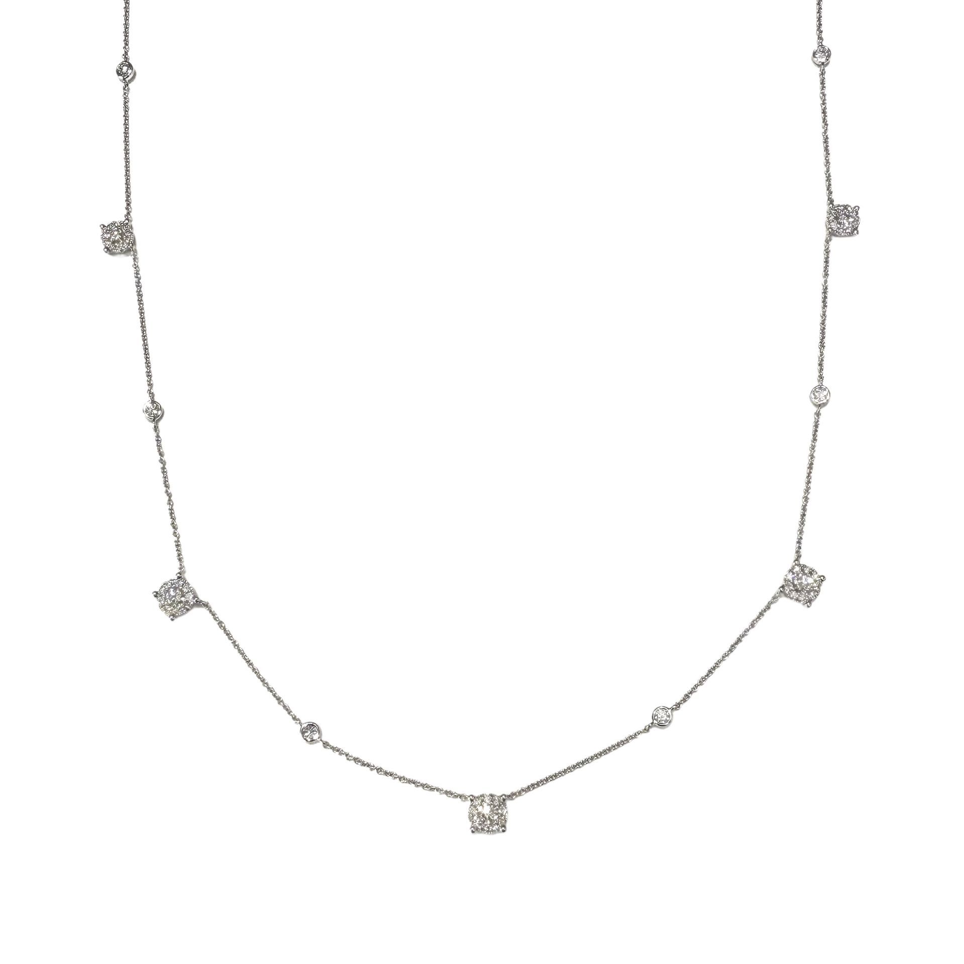 Diamond Cluster Necklace