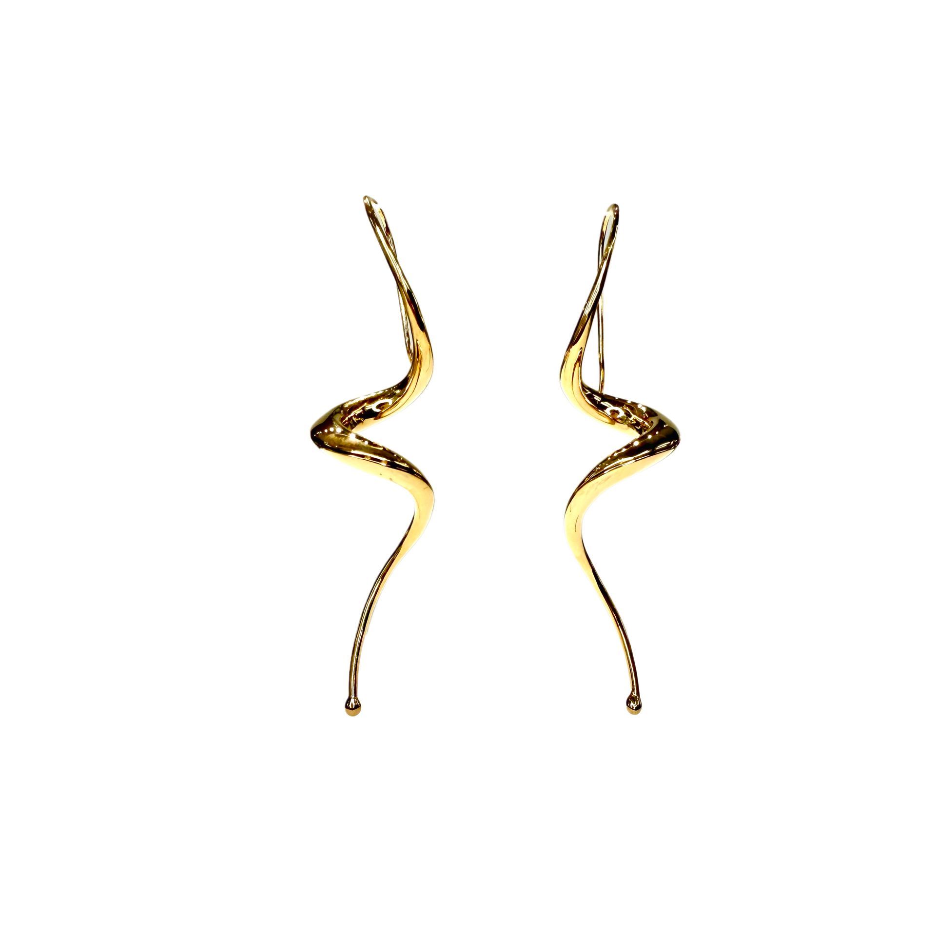 Gold Twist Earrings