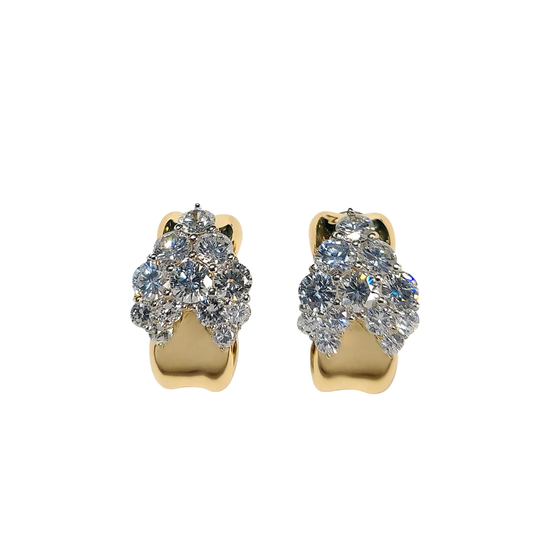 Diamond & Gold Earrings