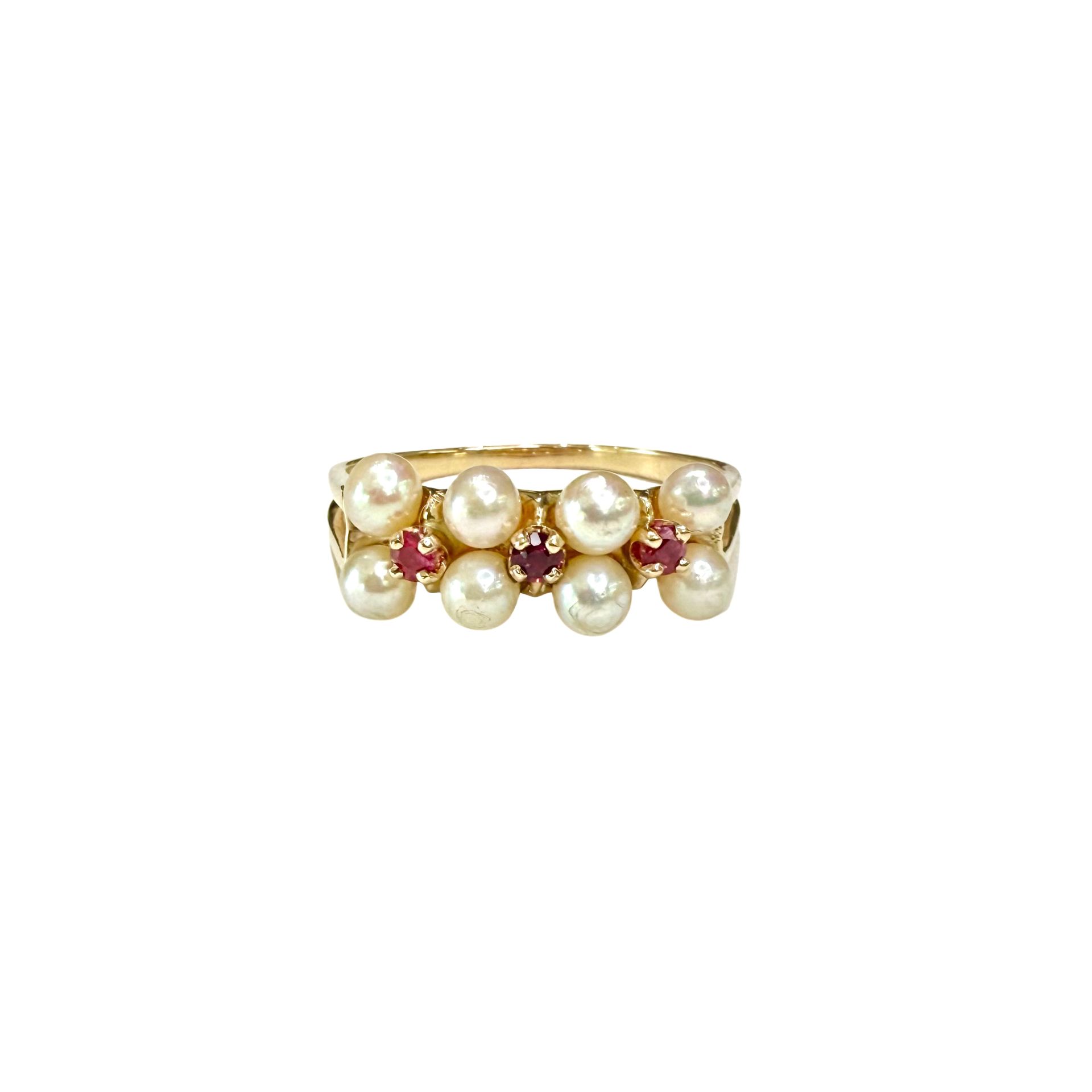 Pearl & Ruby Ring