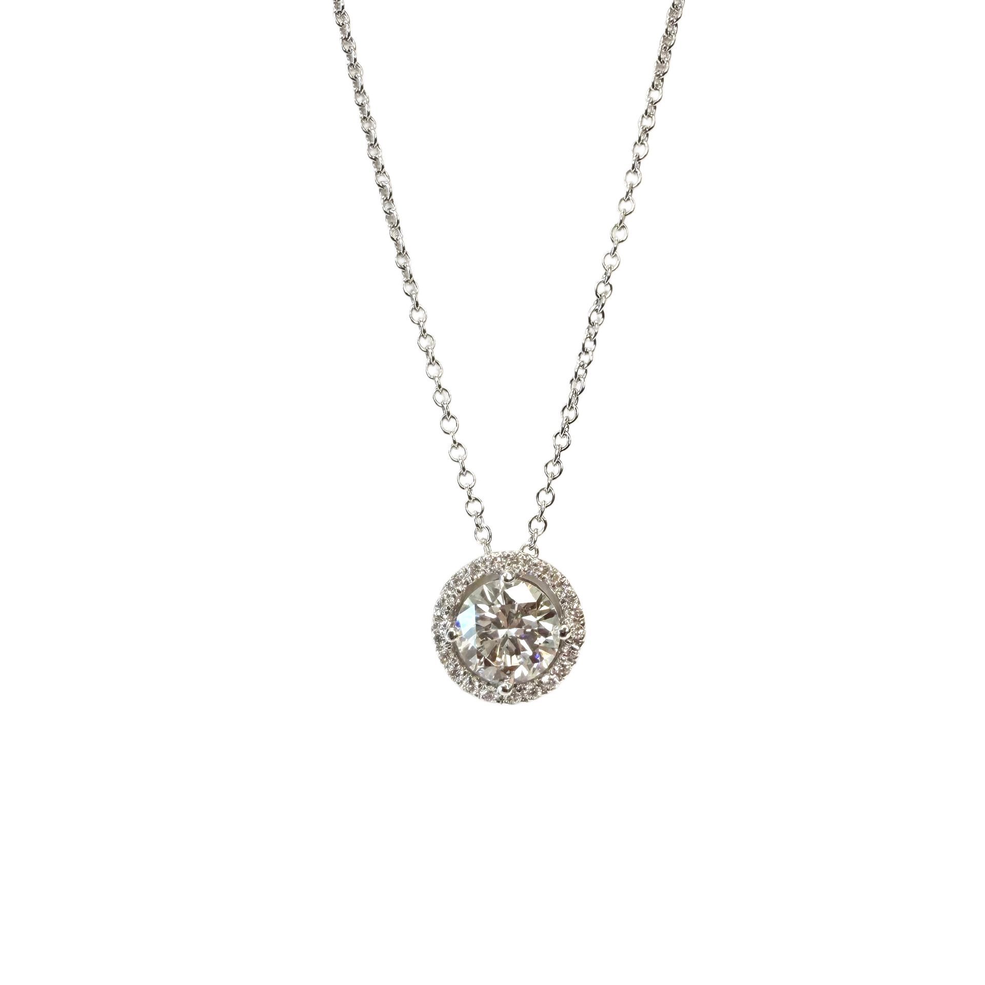 Round Cut Diamond Pendant