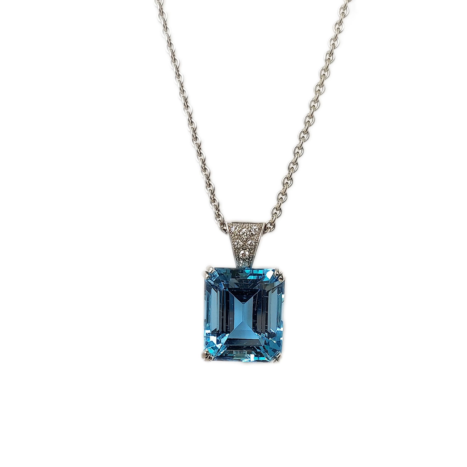 Large Aquamarine Pendant