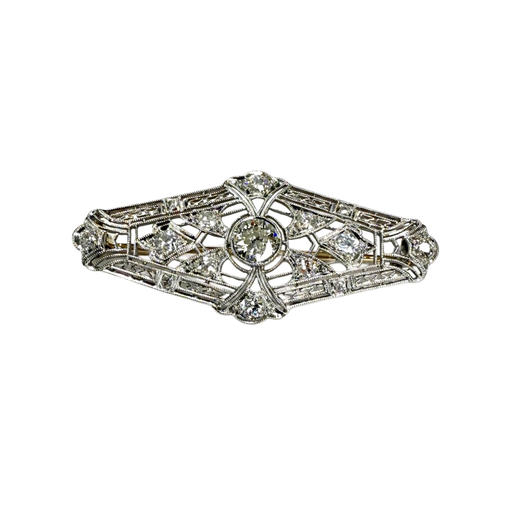 Platinum Vintage Brooch
