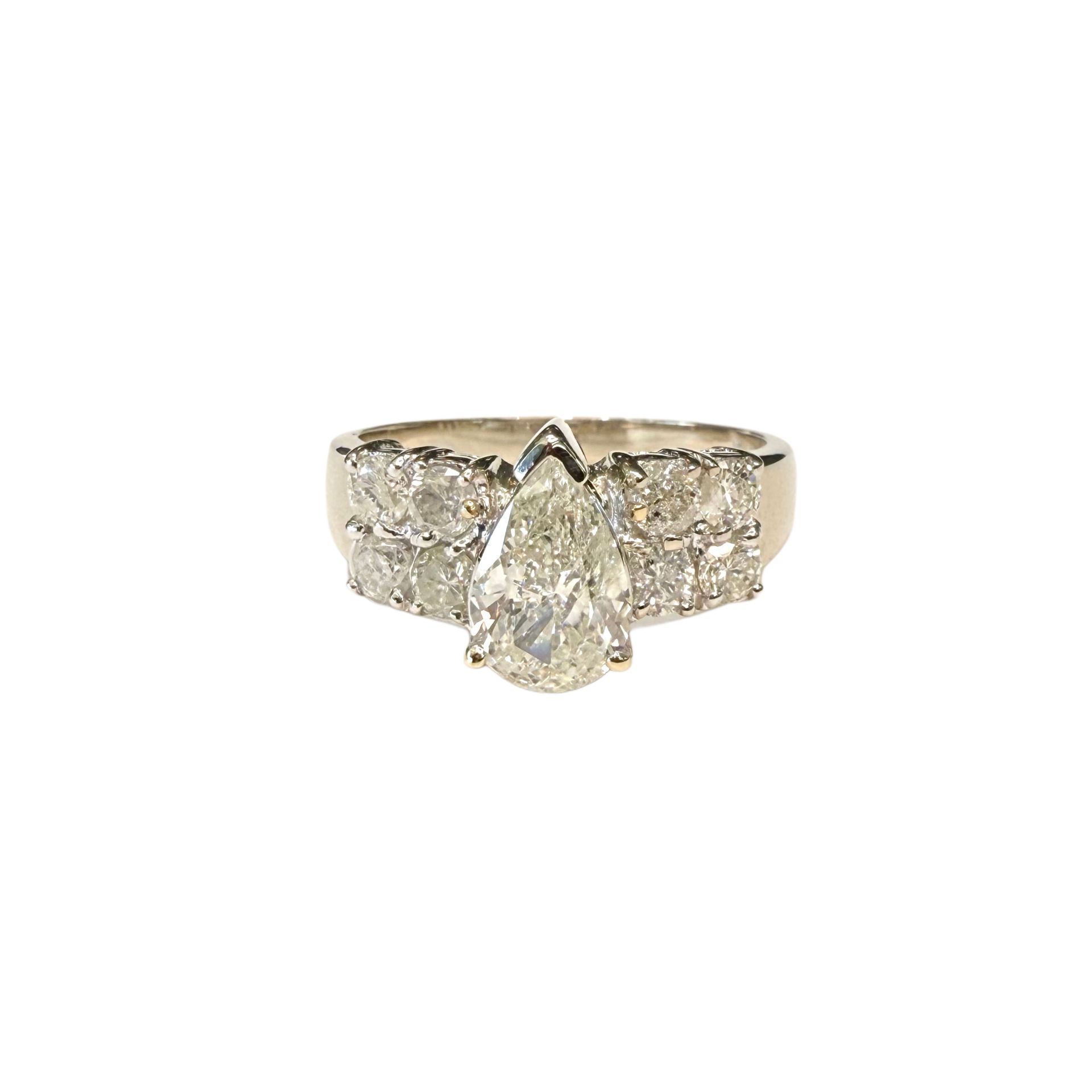 Pear Cut Diamond Ring