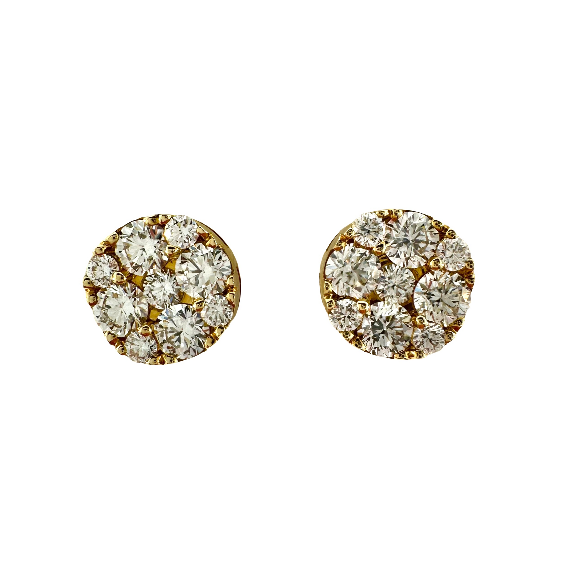 Diamond Cluster Earrings