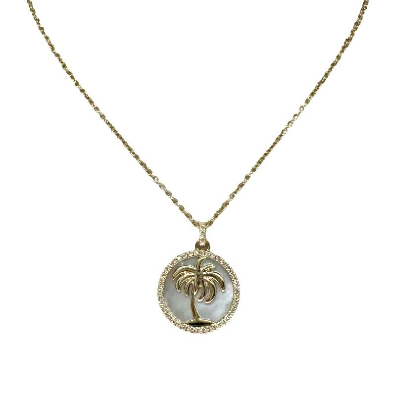 Pearl Palm Tree Pendant