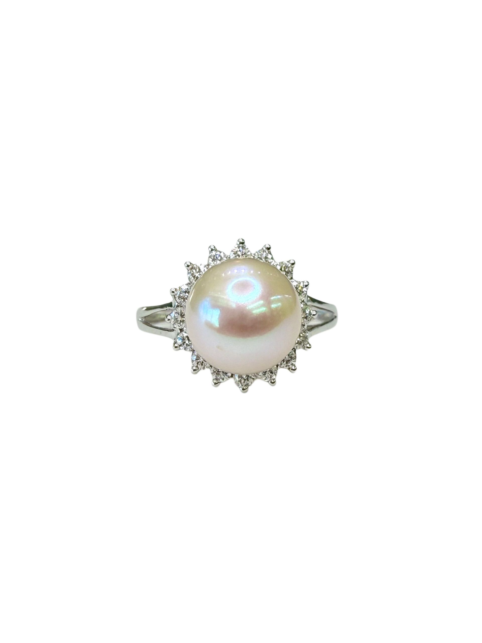 Pearl and Diamond Ring