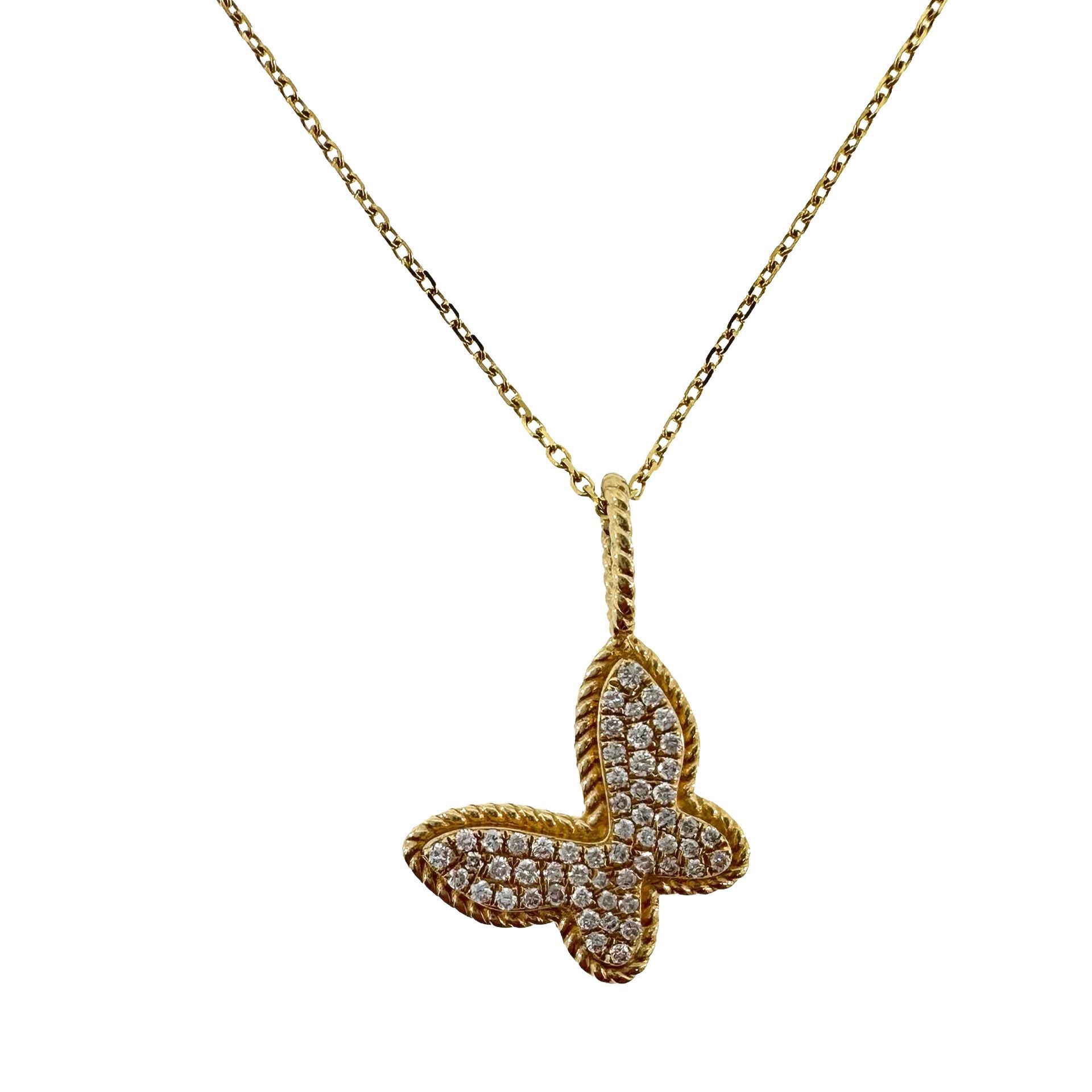 Diamond Butterfly Necklace
