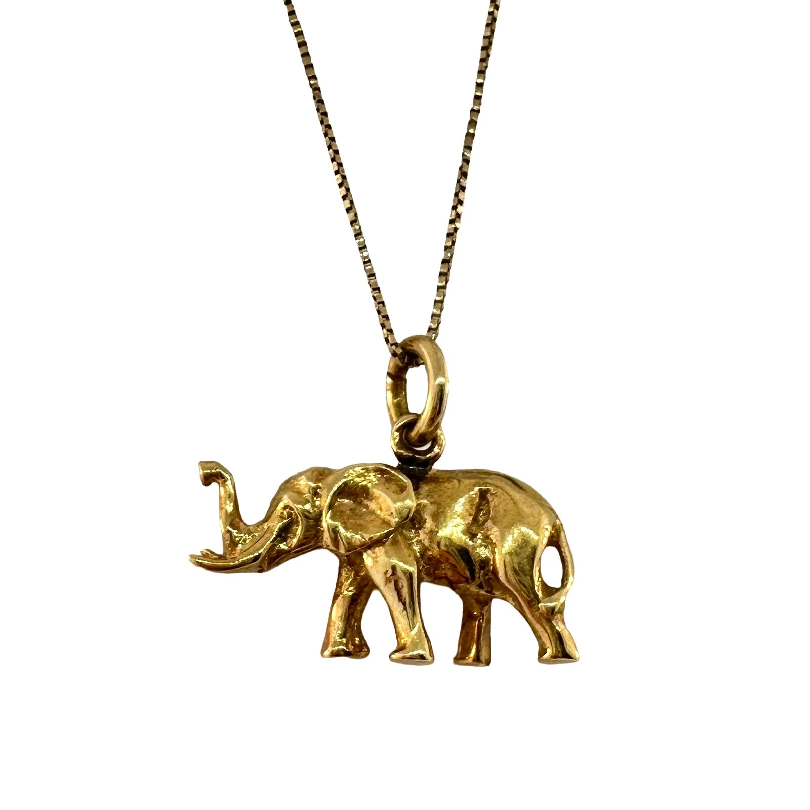 Gold Elephant Pendant