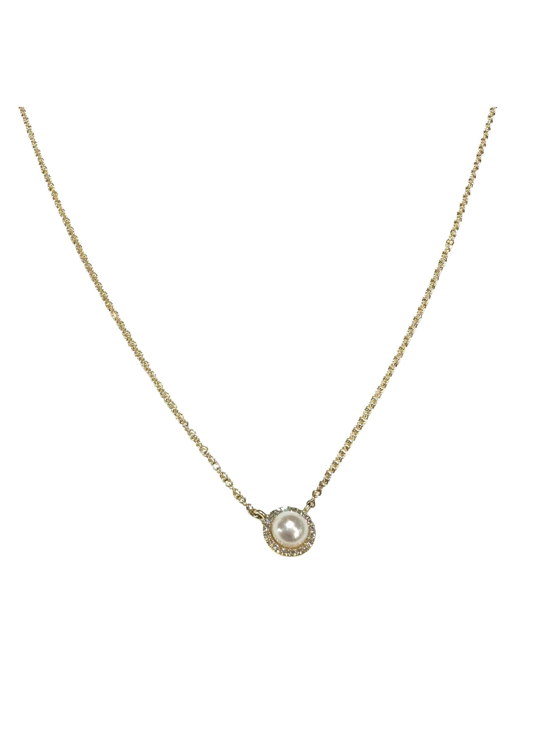 Pearl and Diamond Pendant
