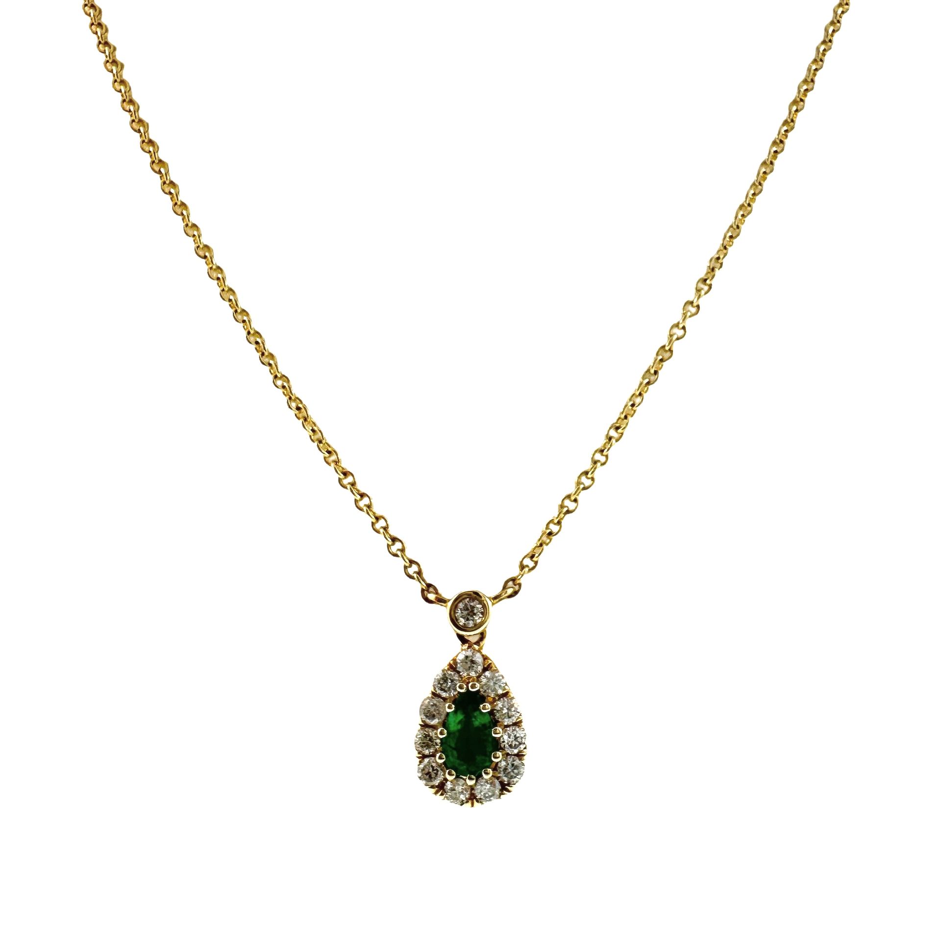 Emerald & Diamond Necklace