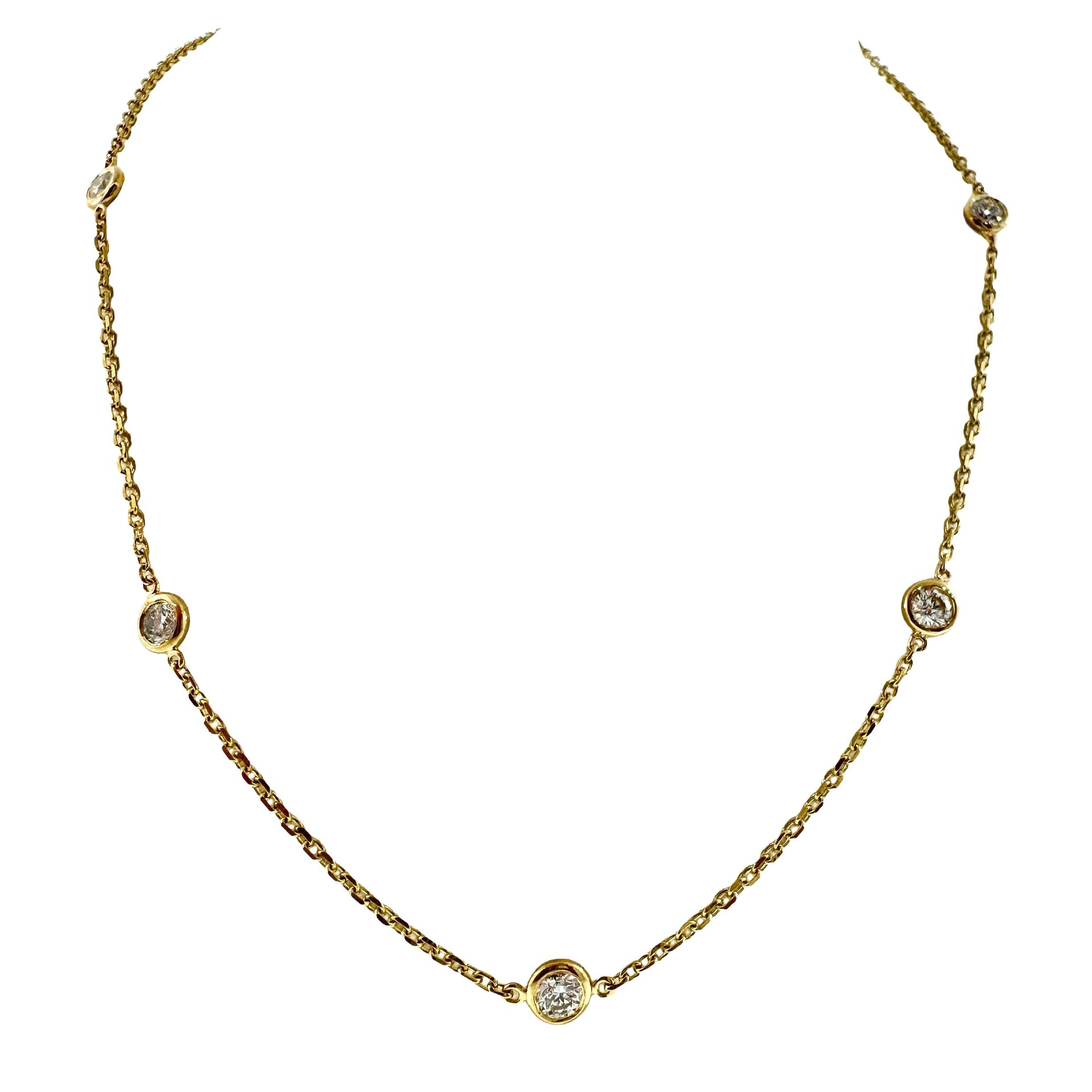 Diamond Station Necklace