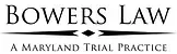 Bowers Law logo: Text above decorative line: 