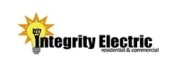 Logo of Integrity Electric with a lightbulb and text.