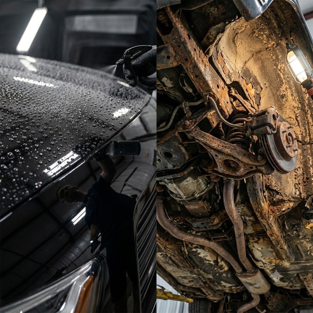 Ceramic coating vs rust protection explained by Ceramic Works LLC in Beckley WV