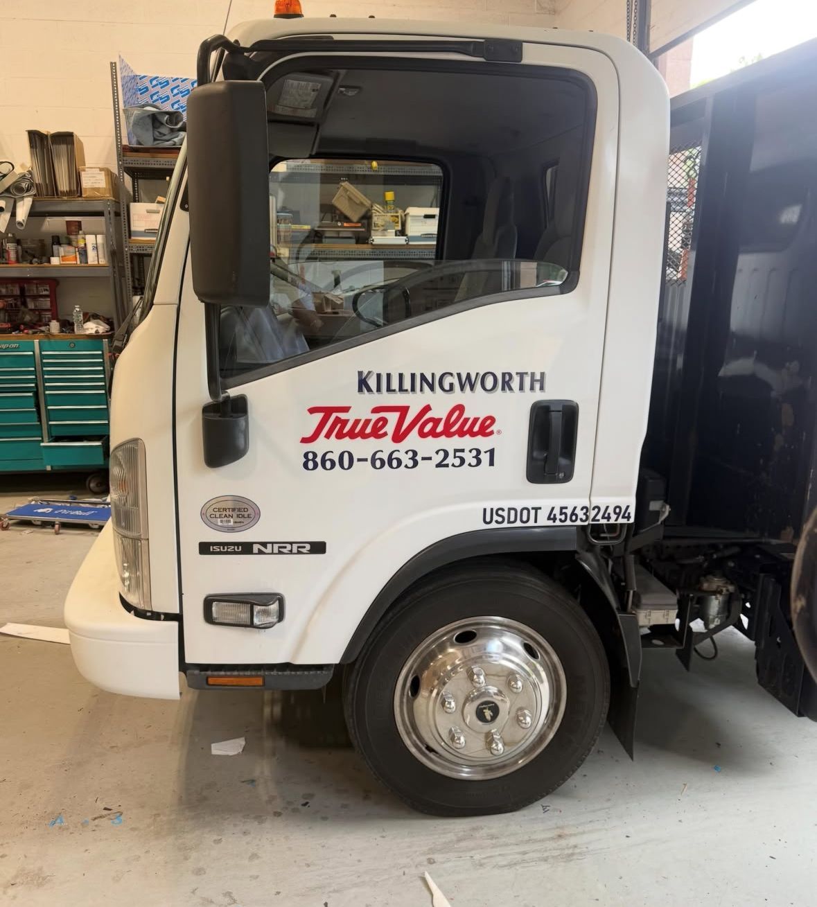 White van with
