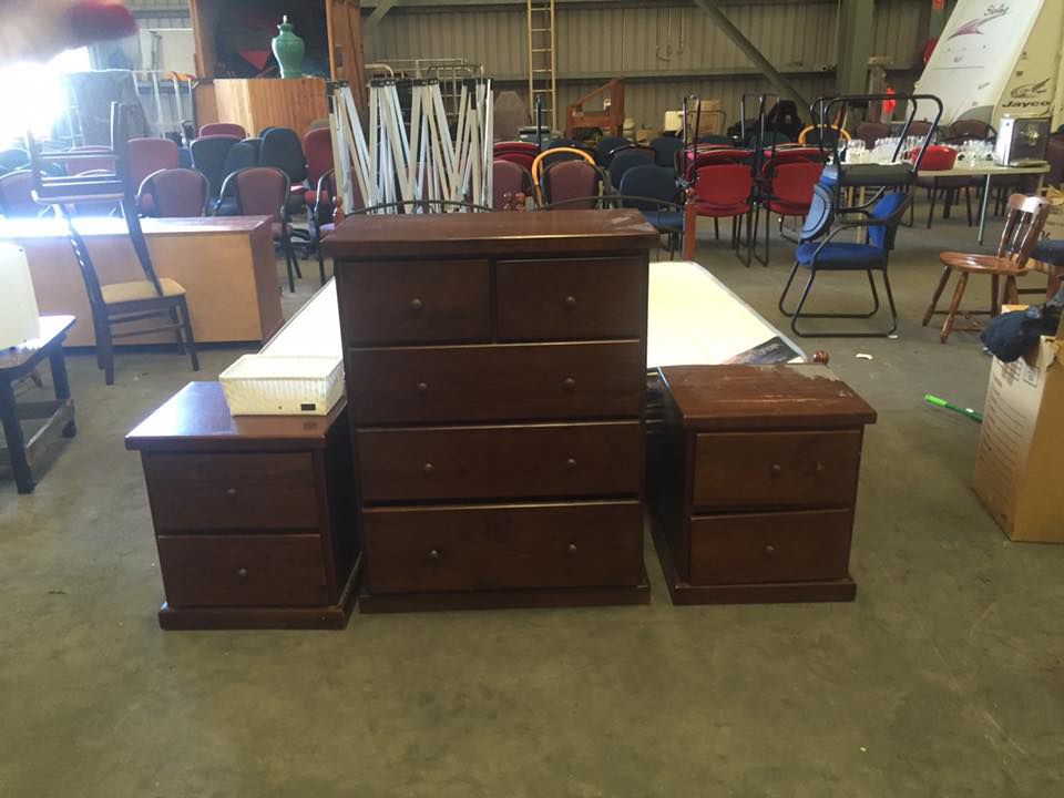 Modular Brown Cabinet Storage — Dawson Moving & Storage NQ in Brisbane, QLD