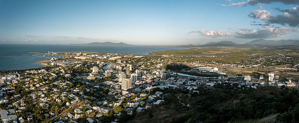 Panoramic Aerial View Of Townsville Coastline — Dawson Moving & Storage NQ in Townsville, QLD