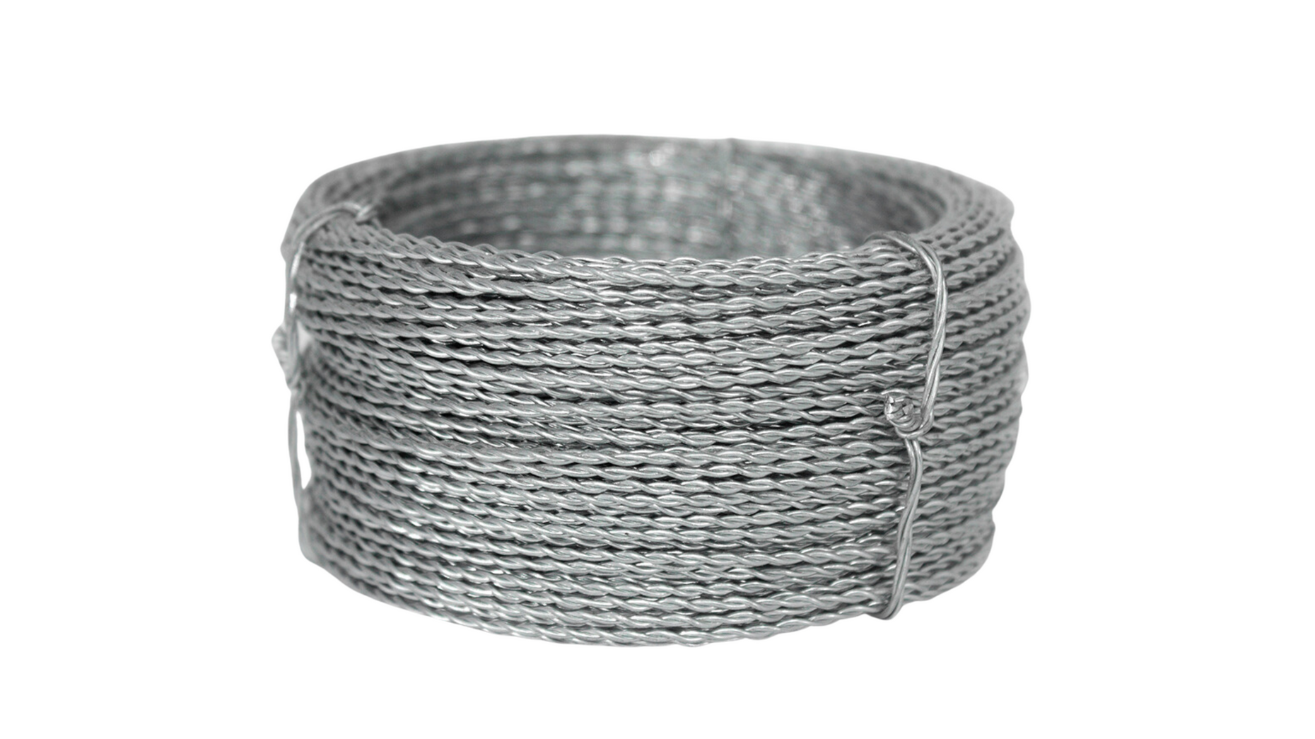 Arame galvanizado para lacres — trançado 2 ou 3 fios; opções inox