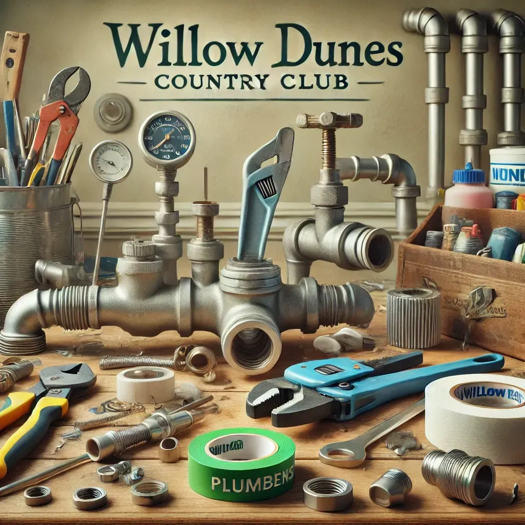 A poster for the willow dunes country club.