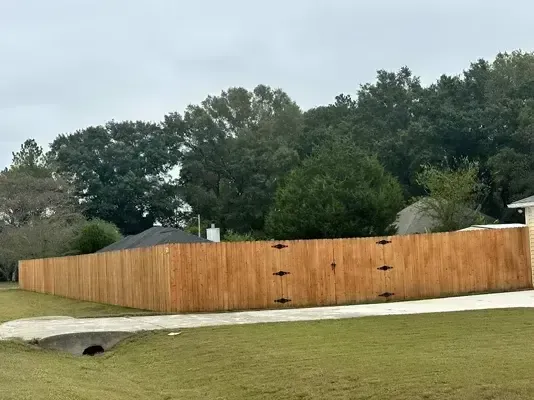 wooden fence