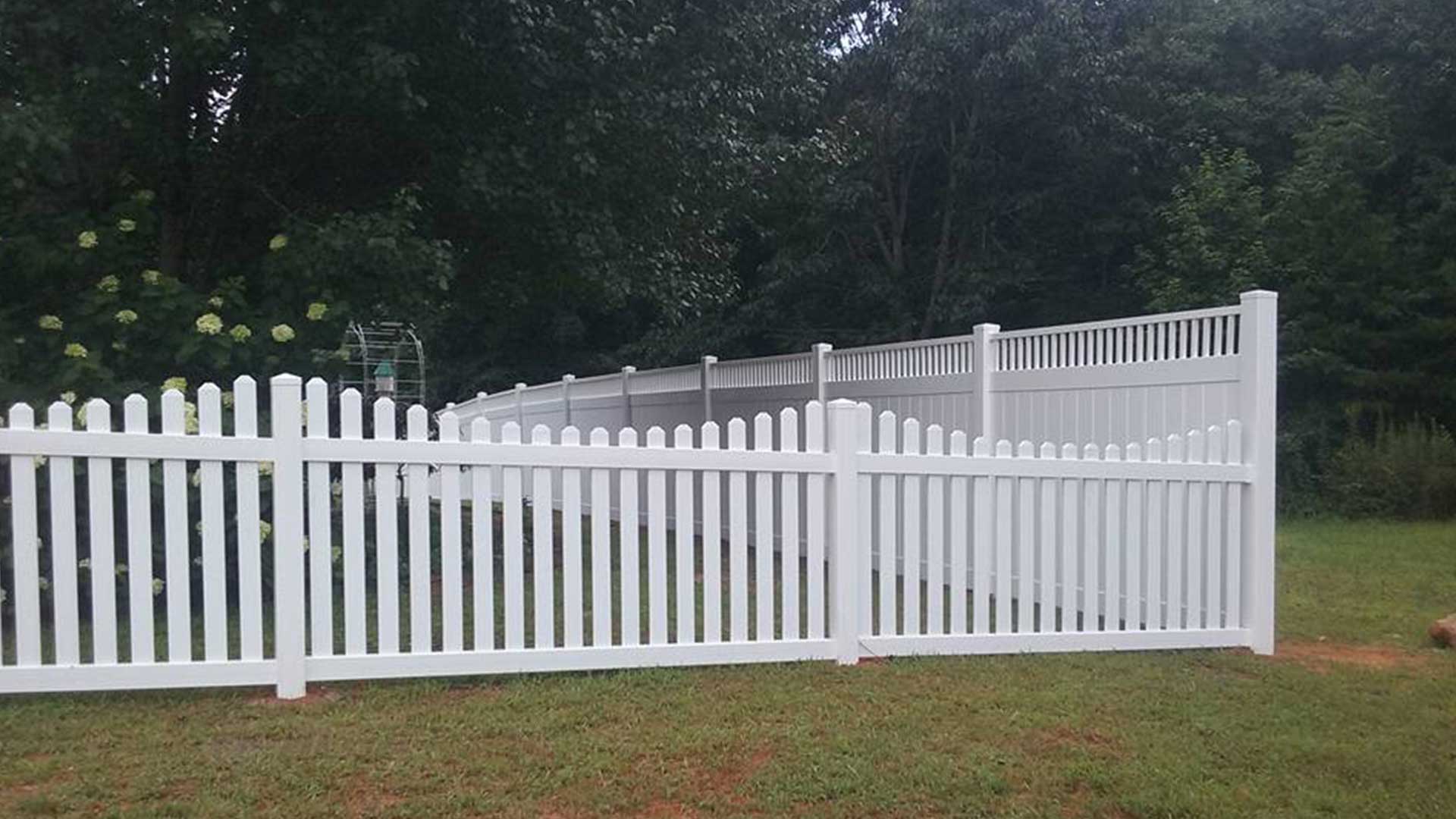 New Picket Fence — Vale, NC — Catawba Valley Fence