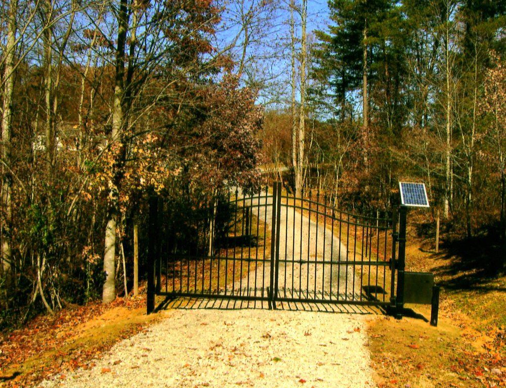 Black Secured Gate — Vale, NC — Catawba Valley Fence