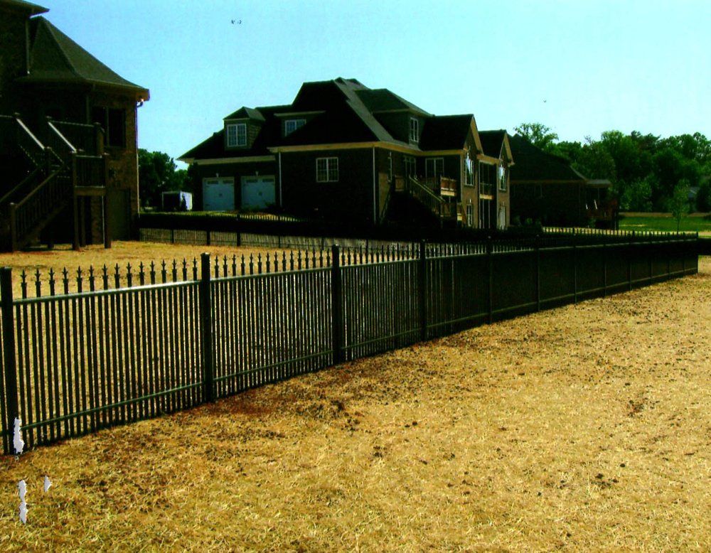 Newly Build Black Fence — Vale, NC — Catawba Valley Fence