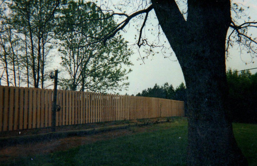 Backyard — Vale, NC — Catawba Valley Fence