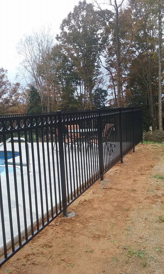 Clean Aluminum Fence — Vale, NC — Catawba Valley Fence