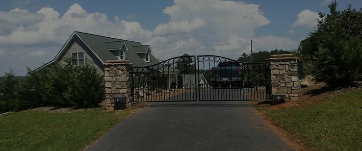 Gated Entry — Vale, NC — Catawba Valley Fence