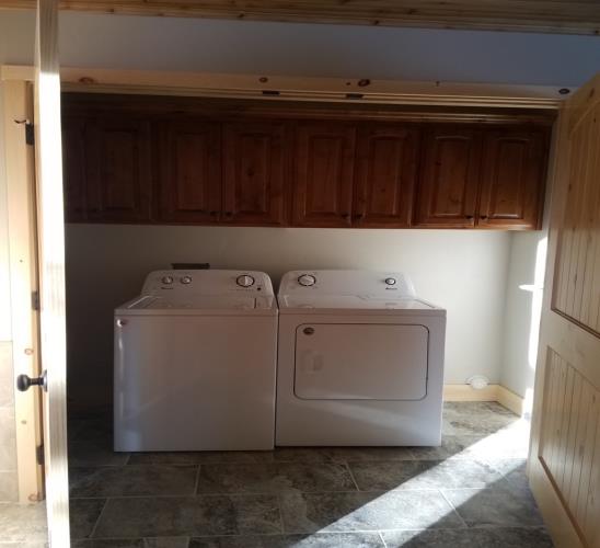 Two white washing machine